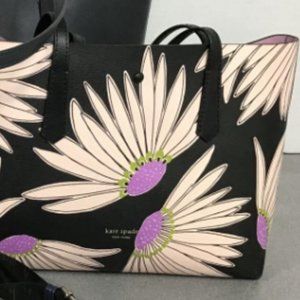 Kate Spade MOLLY Falling Flower Small Tote Black